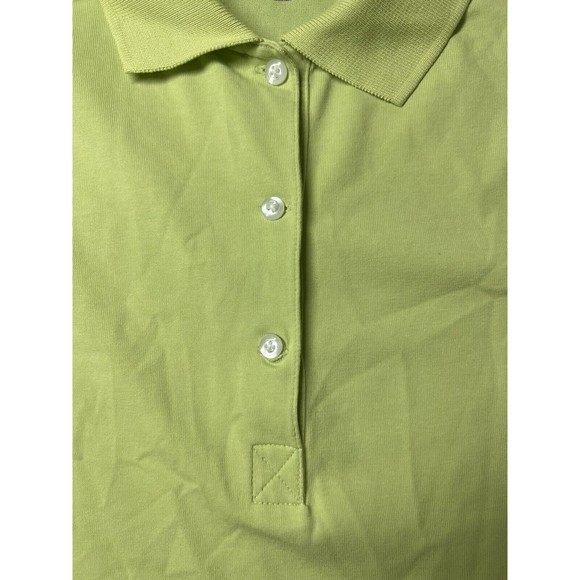 Patagonia Polo Button Down Shirt Casual Golf Green Short Sleeve Women's Medium - Picture 3 of 10